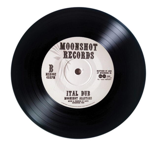 www.moonshotrecords.com - This is a single titled "Ital Juice" side A pressed on 10" vinyl and is accompanied by a Dub version track titled "Ital Dubb". This Record is produced by & and all instruments by Nile and is co-produced by Jah Tony. This record was mastered by Leon at the Music House London.